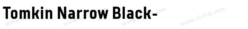 Tomkin Narrow Black字体转换